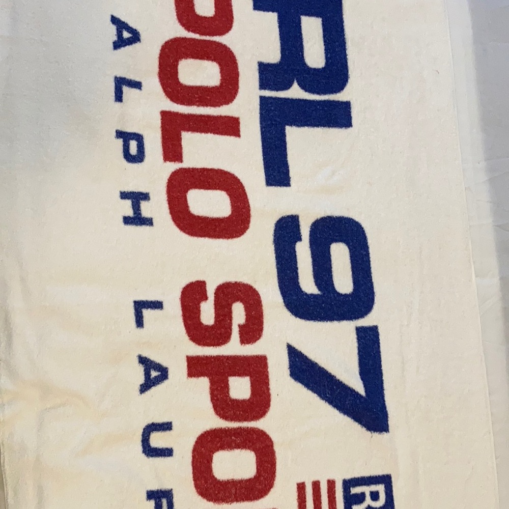 Ralph Lauren vintage 90s Polo Sport beach towel.